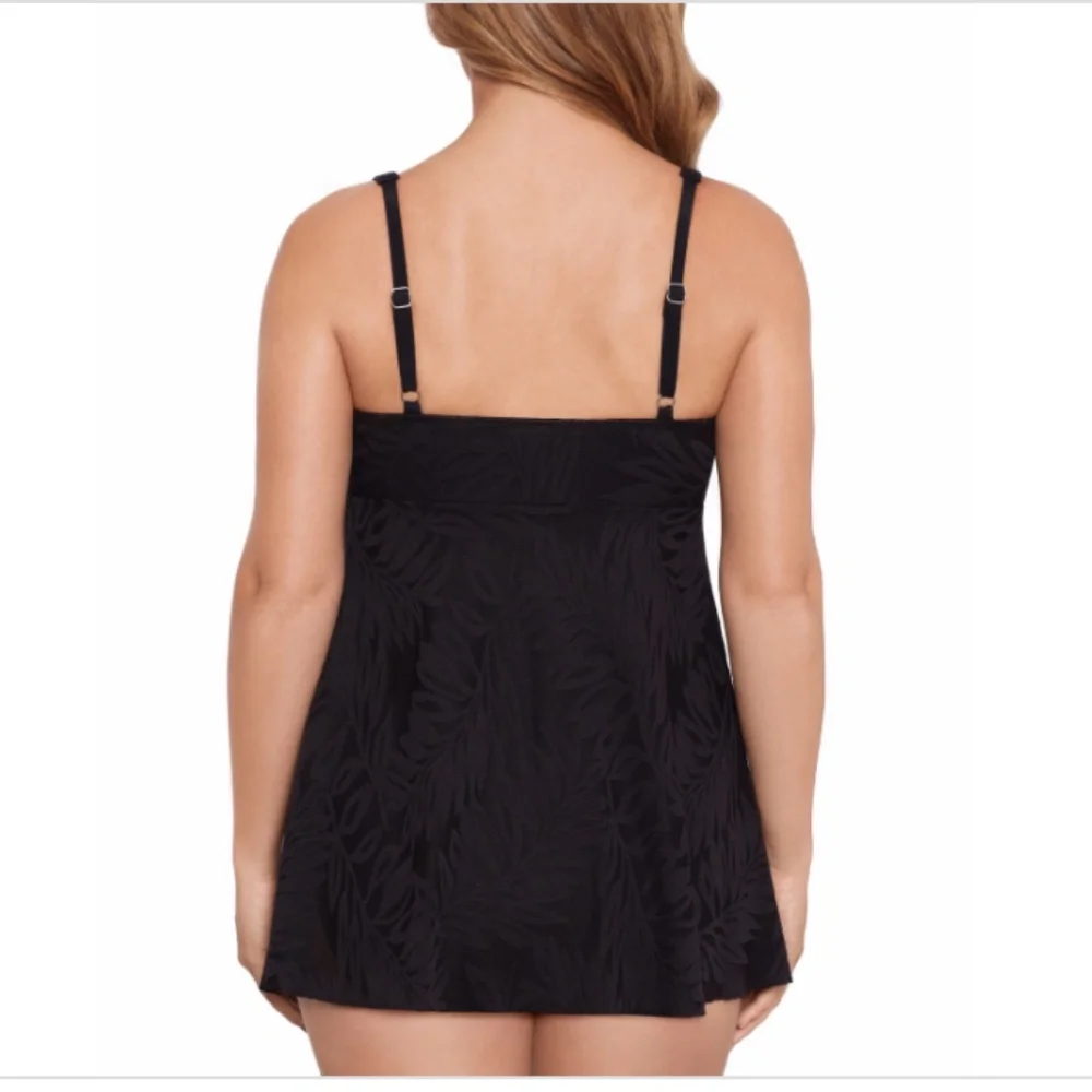 NWT Swim Solutions Women's Tummy-Control Swim Dress, in the Shade NWT - Picture 3 of 3
